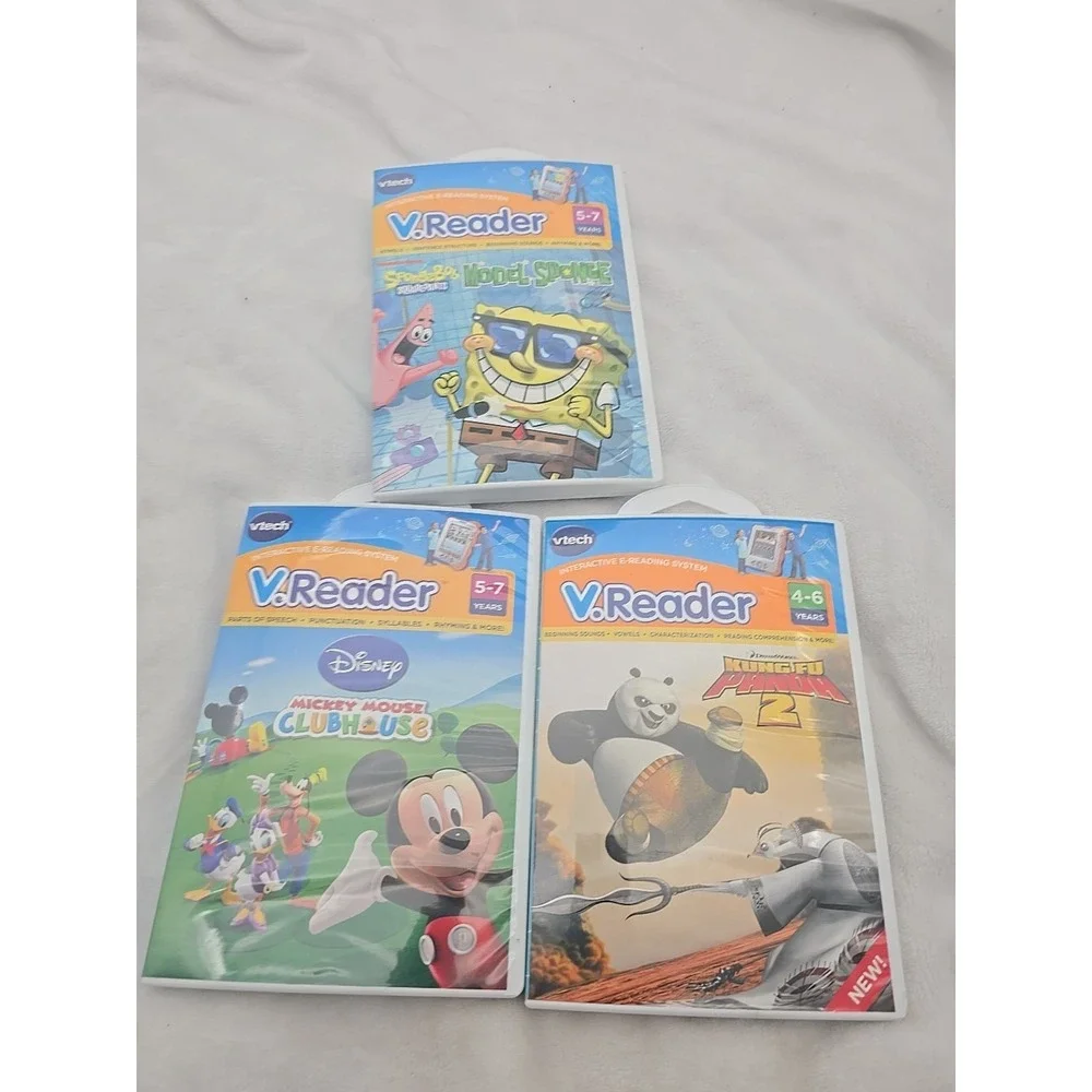 Vtech‎ DISNEY Mickey Mouse,  SpongeBob And Kung Fu Panda 2   Vreader